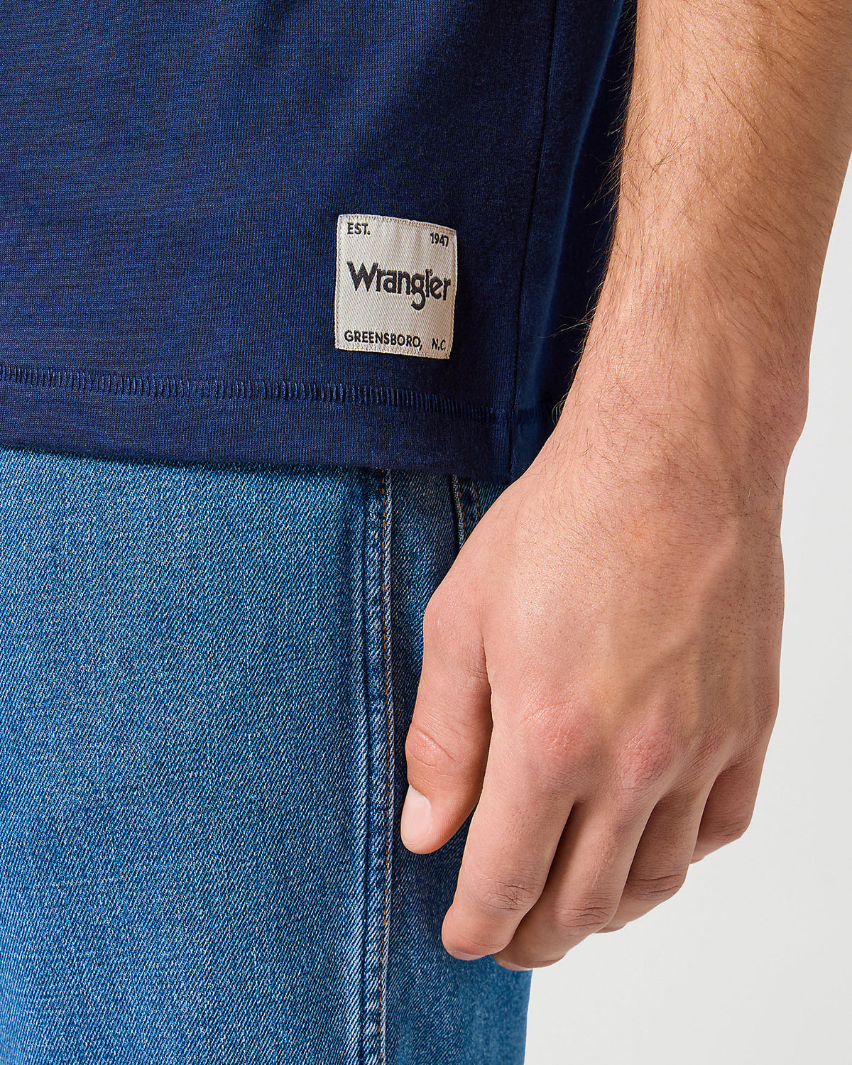 Wrangler Solid Tee - Navy | Wrangler T Shirts | JEANSTORE