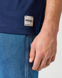Wrangler Solid Tee - Navy | Wrangler T Shirts | JEANSTORE