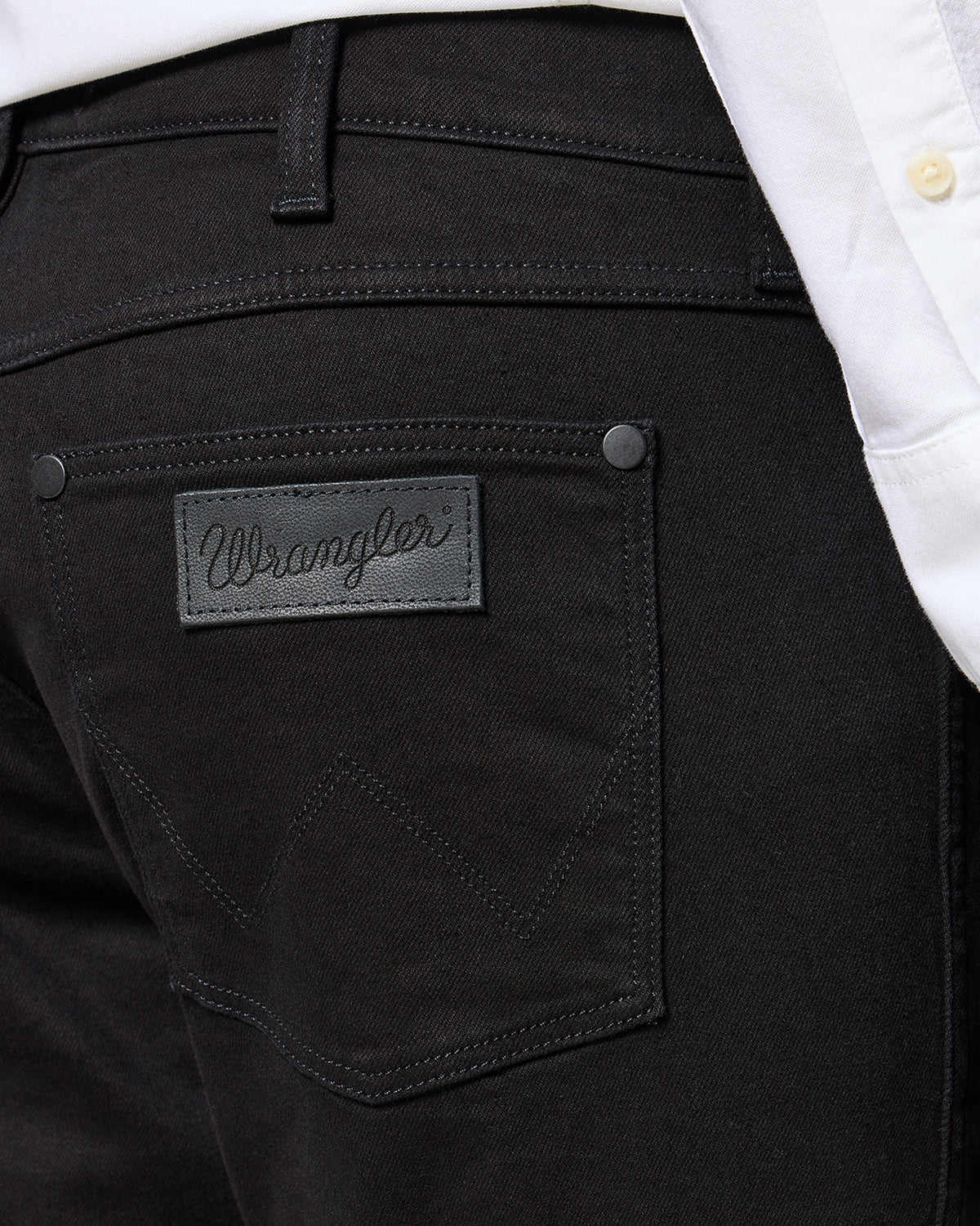 Wrangler Greensboro Regular Fit Mens Jeans - Deep Ink (Black) | Wrangler Jeans | JEANSTORE