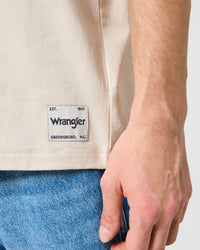 Wrangler Solid Tee - Vintage White | Wrangler T Shirts | JEANSTORE