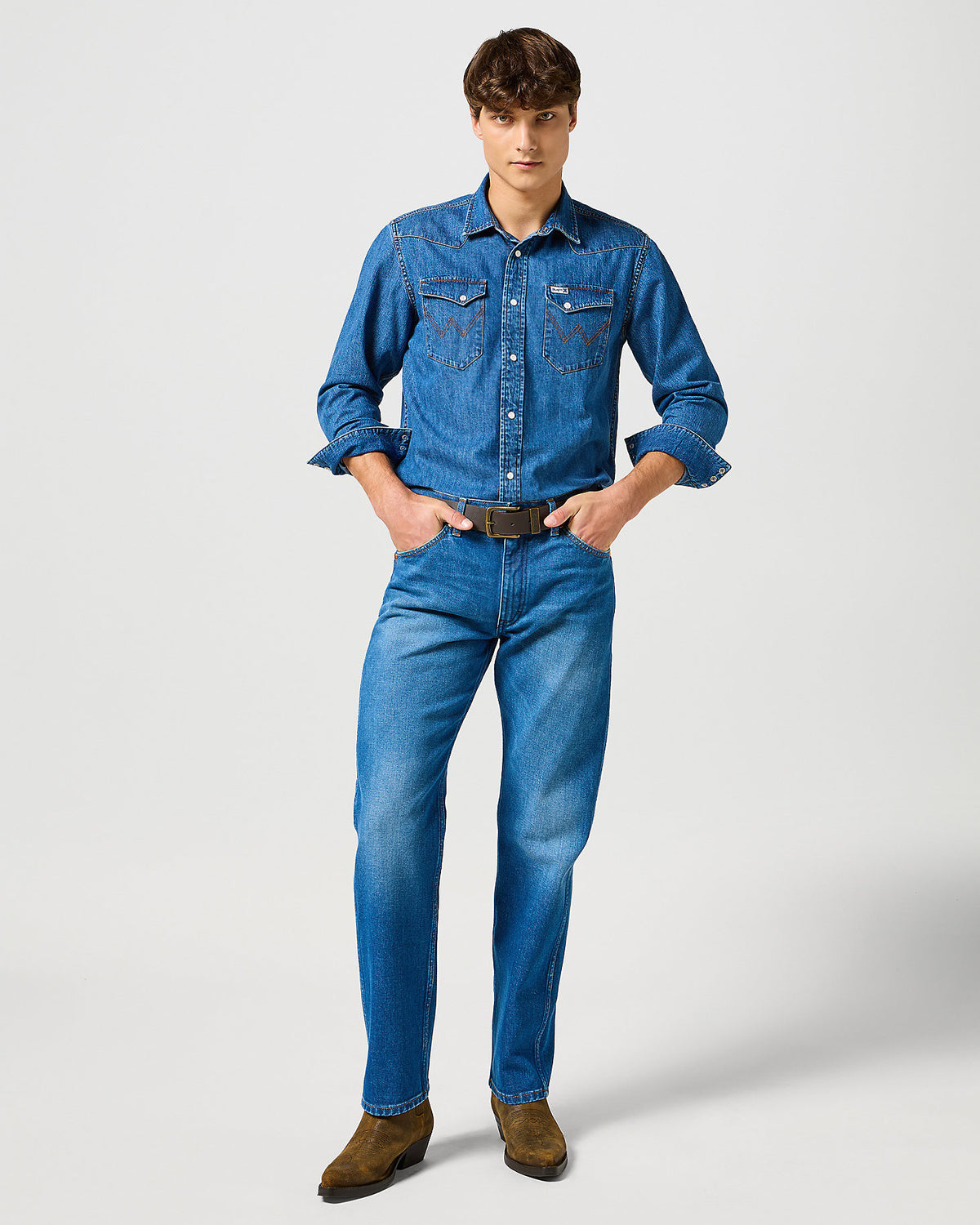 Wrangler Blue Bell 2-Pocket Denim Shirt - 2 Years | Wrangler Shirts | JEANSTORE