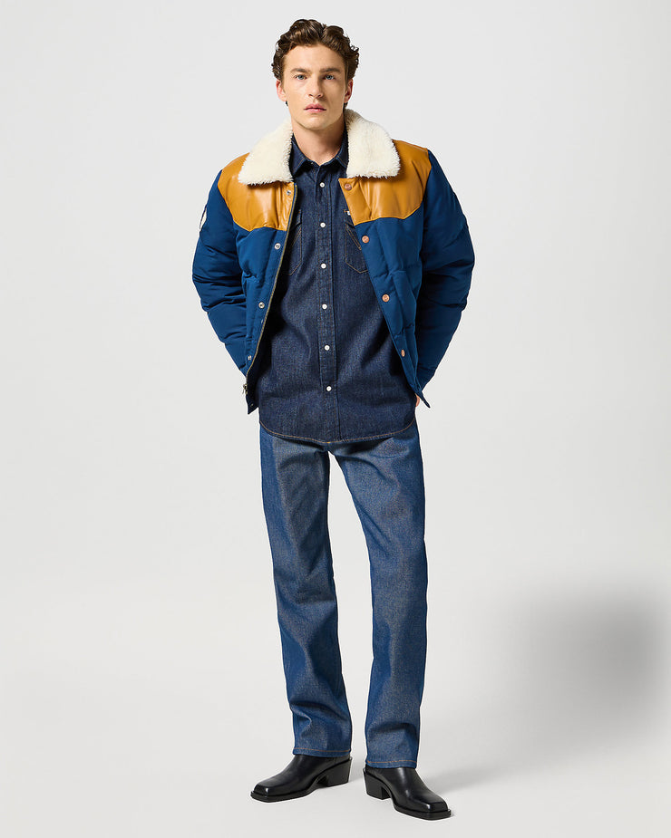 Wrangler Blue Bell 2-Pocket Denim Shirt - Rinse