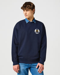 Wrangler Blue Bell Sweatshirt - Navy | Wrangler Sweaters & Knitwear | JEANSTORE