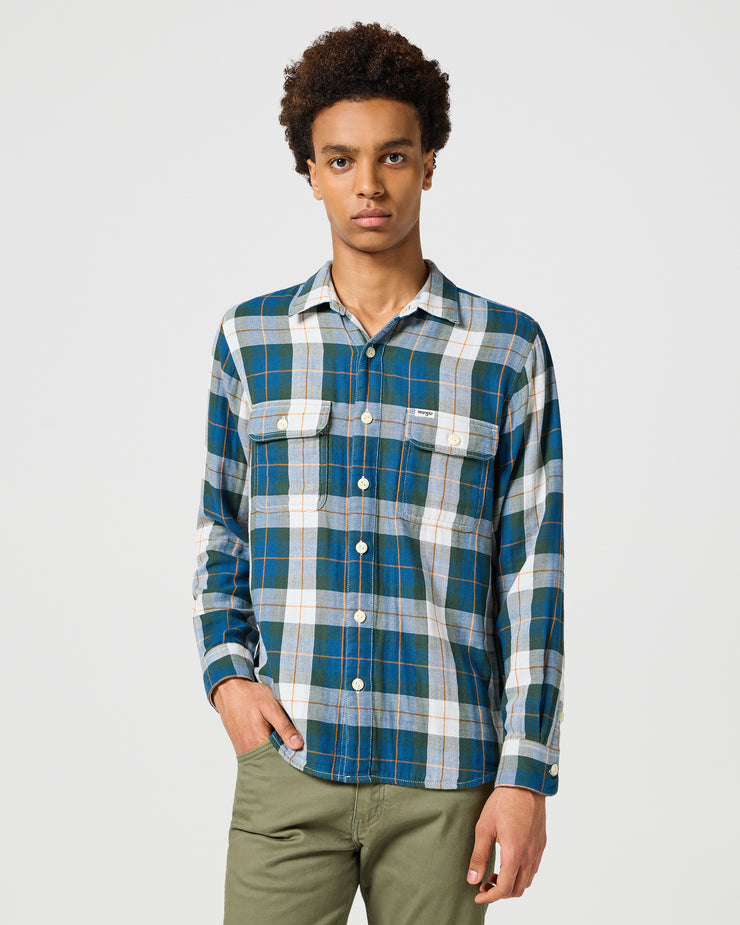 Wrangler 2 Pocket Shirt - Green