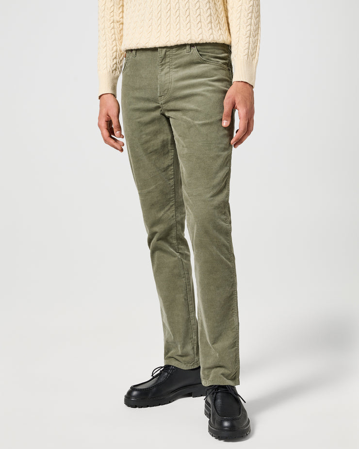 Wrangler Texas SLIM Mens Cords - Dusty Olive | Wrangler Cords | JEANSTORE