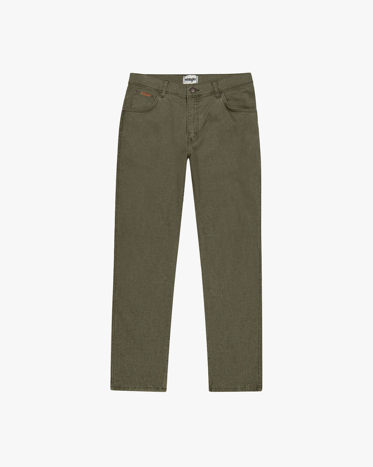 Wrangler Texas SLIM Mens Cords - Dusty Olive | Wrangler Cords | JEANSTORE