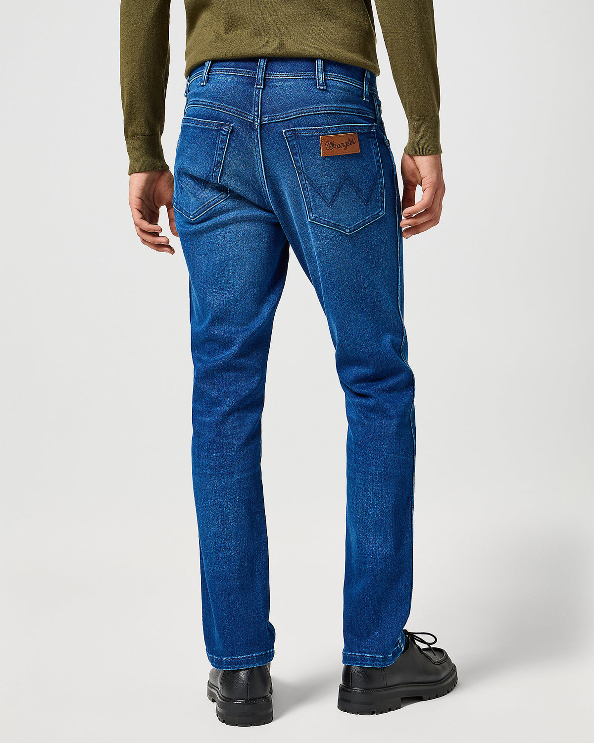 Wrangler Texas SLIM Mens Jeans - Blue Jam | Wrangler Jeans | JEANSTORE