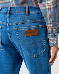 Wrangler Texas SLIM 'Epic Soft' Mens Jeans - Ridge Wash | Wrangler Jeans | JEANSTORE