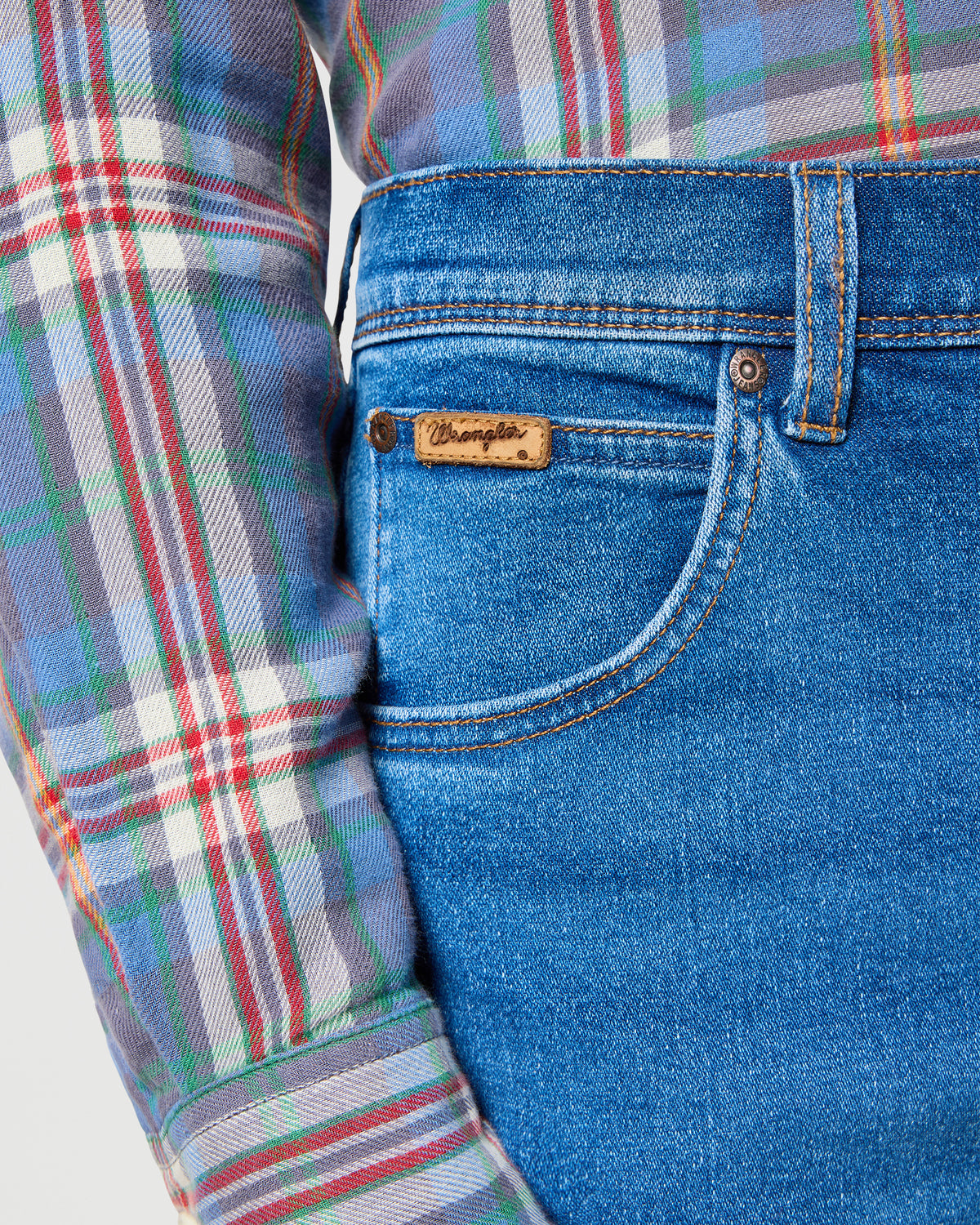 Wrangler Texas SLIM 'Epic Soft' Mens Jeans - Ridge Wash | Wrangler Jeans | JEANSTORE