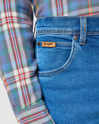 Wrangler Texas SLIM 'Epic Soft' Mens Jeans - Ridge Wash | Wrangler Jeans | JEANSTORE