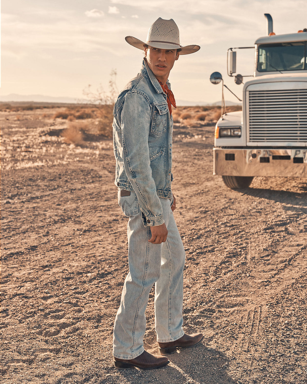 Wrangler 13MWZ Original Cowboy Cut Mens Jeans - Bleach | Wrangler Jeans | JEANSTORE