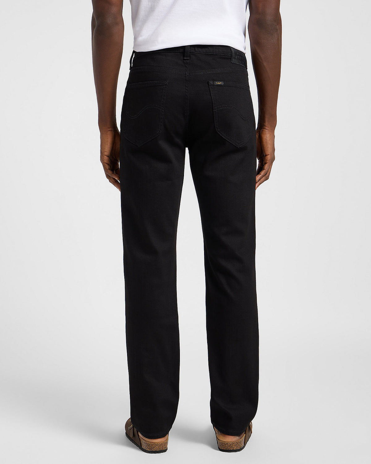 Lee West Relaxed Straight Mens Jeans - Clean Black | Lee Jeans | JEANSTORE