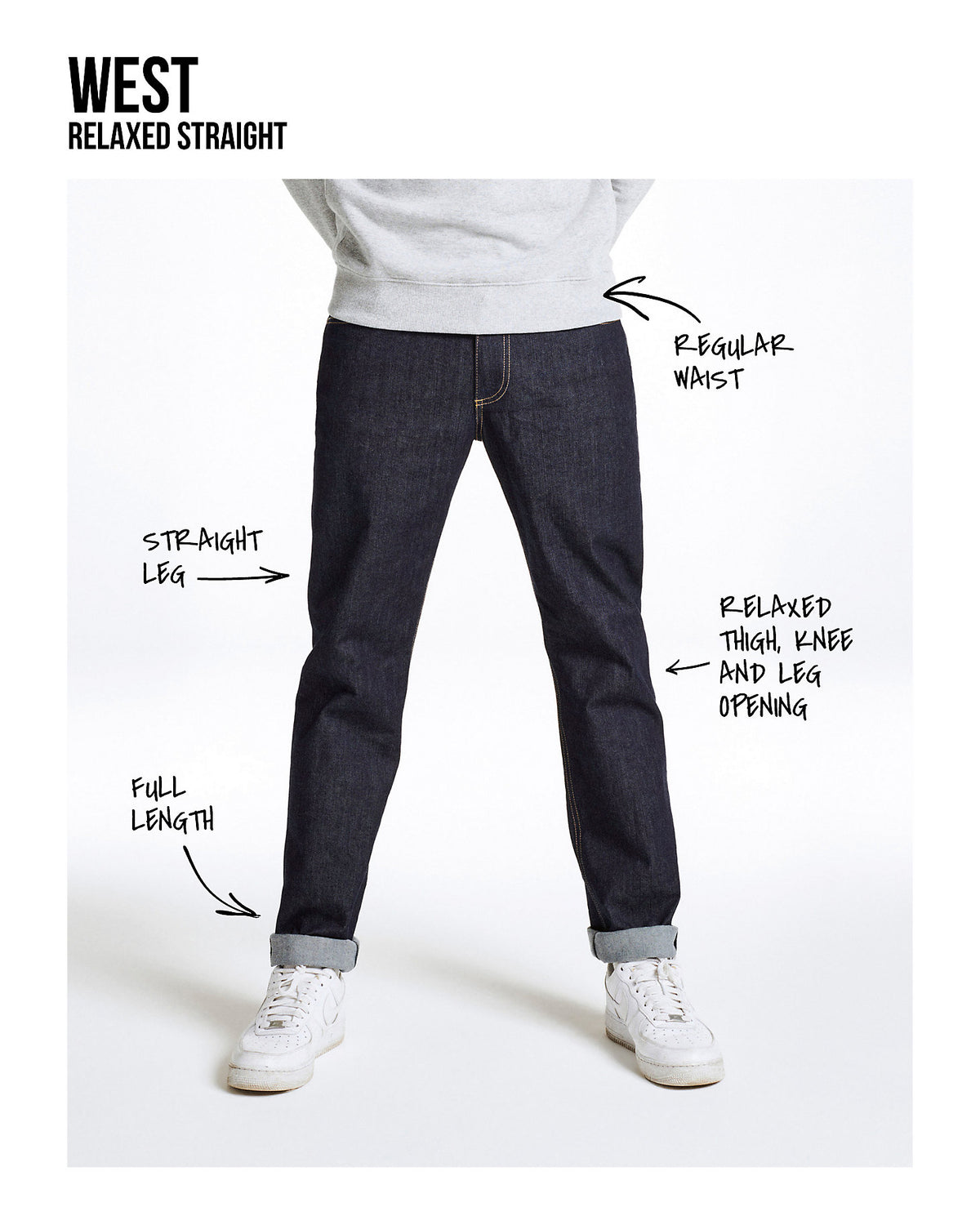Lee West Relaxed Straight Mens Jeans - Clean Black | Lee Jeans | JEANSTORE
