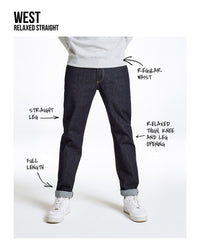 Lee West Relaxed Straight Mens Jeans - Clean Black | Lee Jeans | JEANSTORE