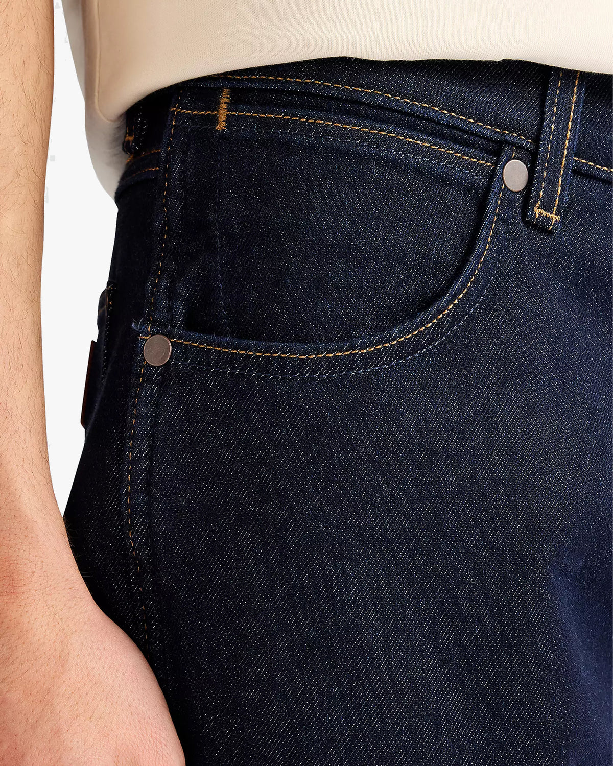 Wrangler Larston 'Epic Soft' Slim Tapered Mens Jeans - Moonlight Rinse