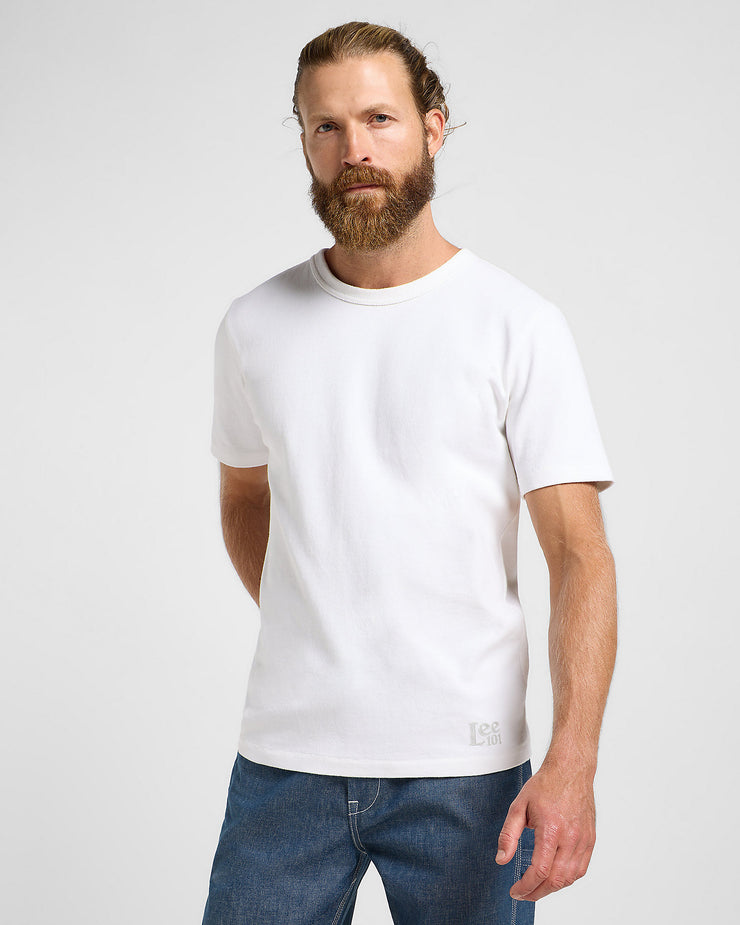 Lee 101 Heavyweight Core Tee - Bright White