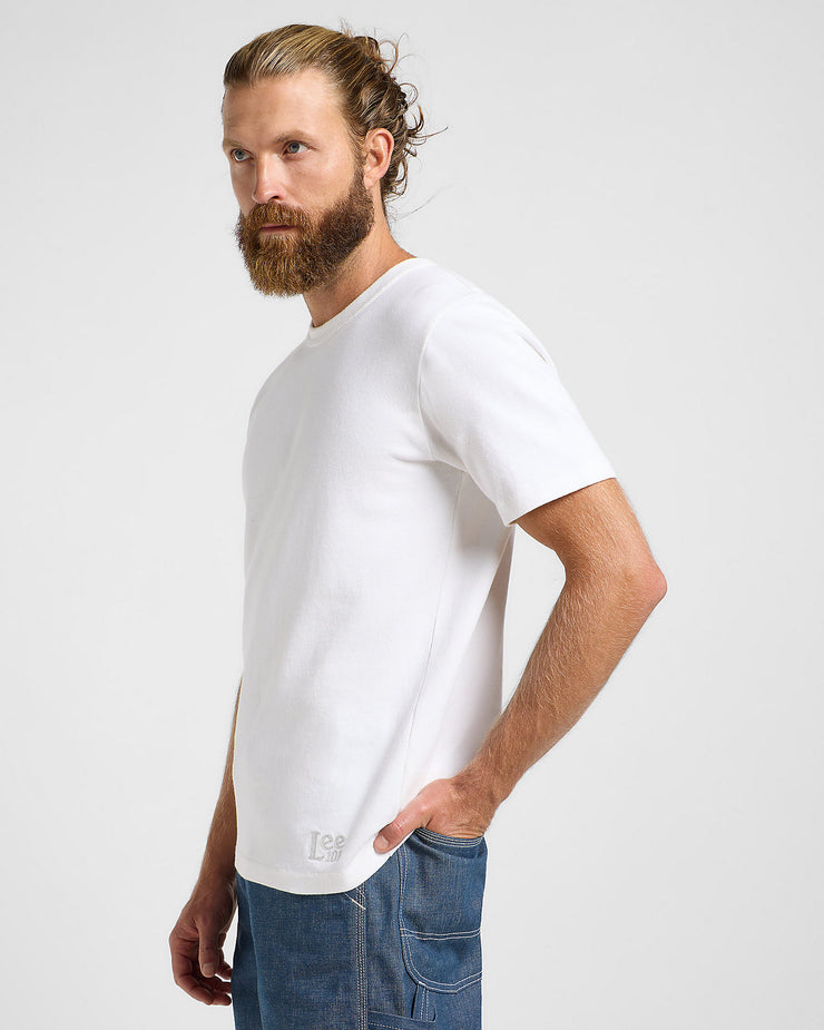 Lee 101 Heavyweight Core Tee - Bright White