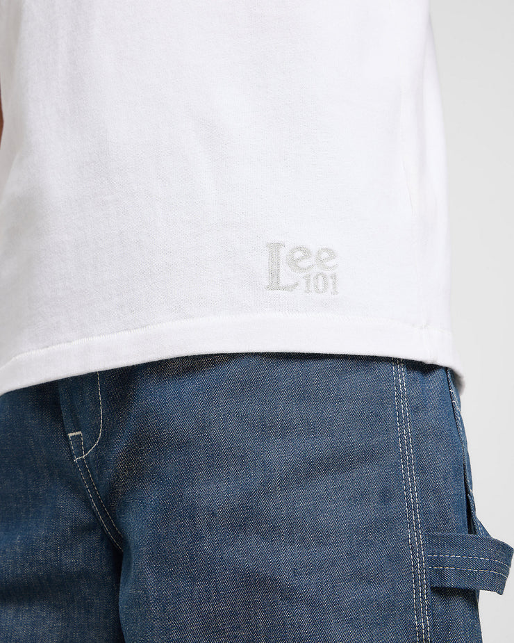 Lee 101 Heavyweight Core Tee - Bright White