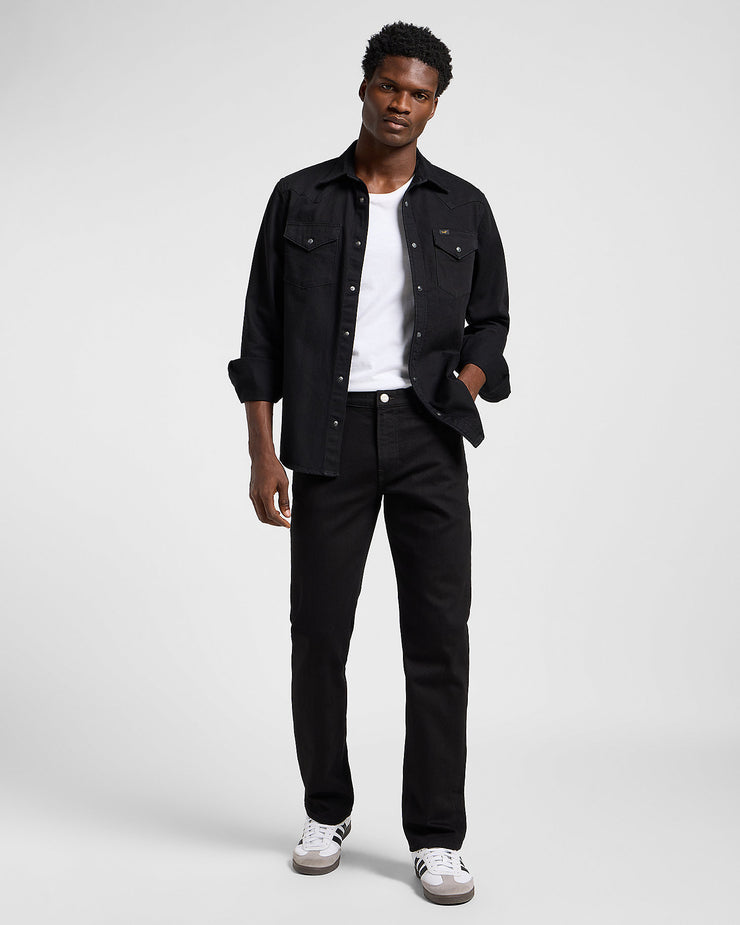 Lee Regular Western Denim Shirt - Black