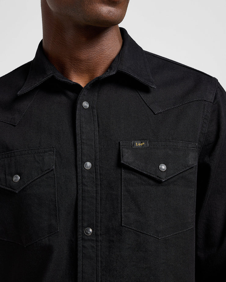 Lee Regular Western Denim Shirt - Black