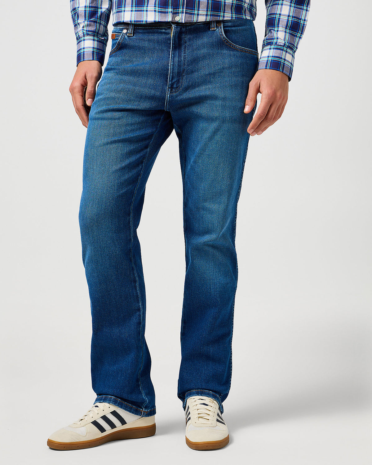 Wrangler Texas Stretch Authentic Straight Mens Jeans - Verdant Tone | Wrangler Jeans | JEANSTORE