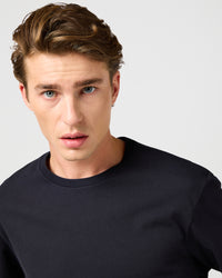 Wrangler Solid Tee - Black | Wrangler T Shirts | JEANSTORE