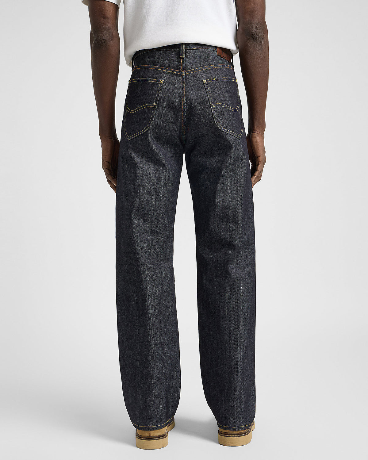 Lee 101 R Made In Japan Relaxed Fit Kaihara Recycled Cotton 14.75oz Selvedge Mens Jeans - Dry | Lee Jeans | JEANSTORE