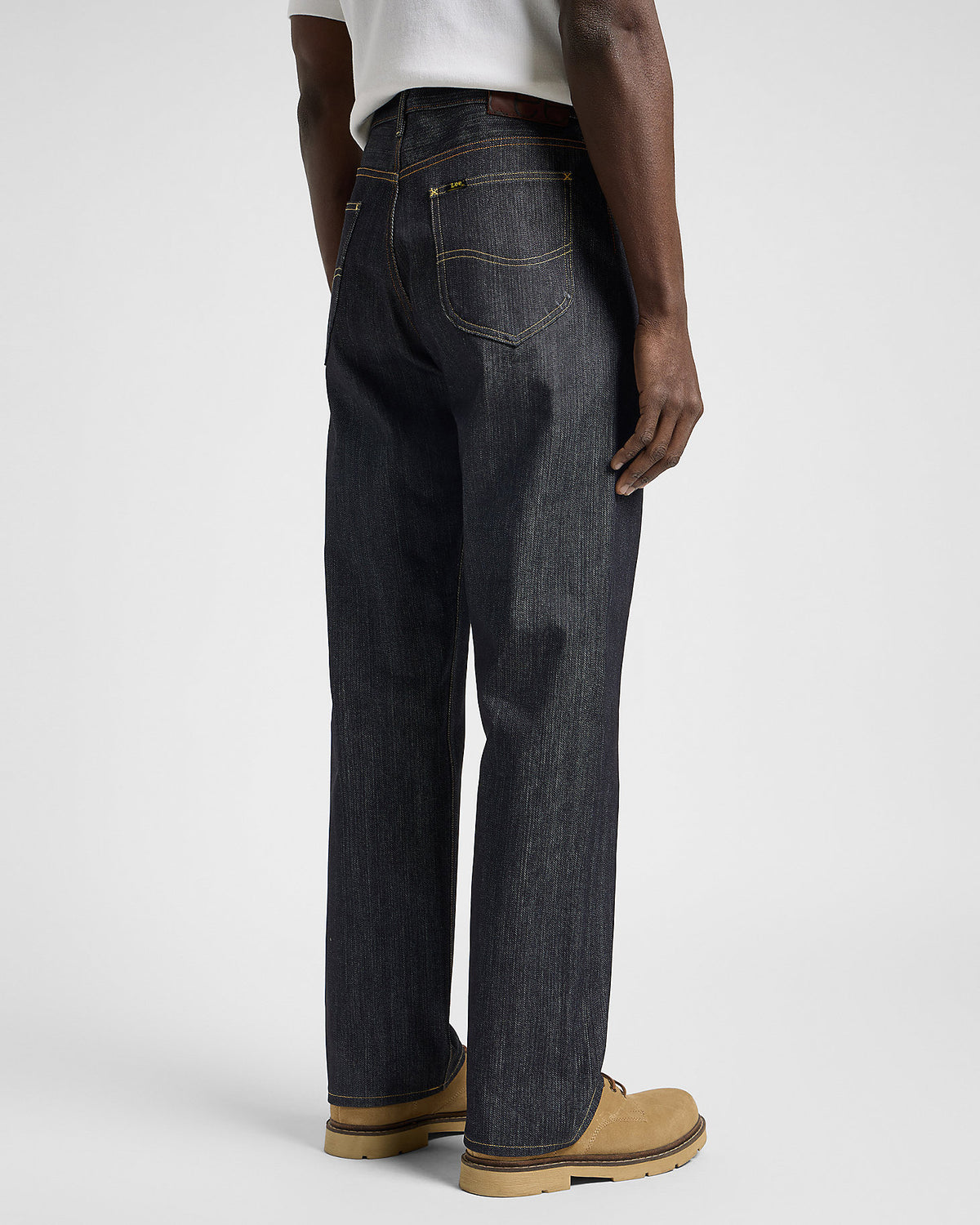 Lee 101 R Made In Japan Relaxed Fit Kaihara Recycled Cotton 14.75oz Selvedge Mens Jeans - Dry | Lee Jeans | JEANSTORE
