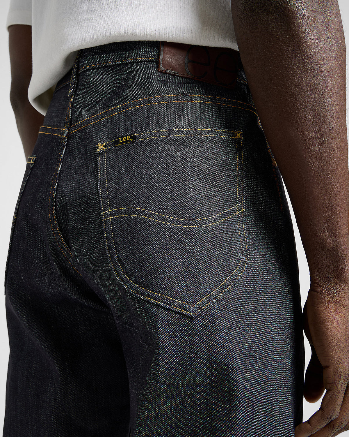 Lee 101 R Made In Japan Relaxed Fit Kaihara Recycled Cotton 14.75oz Selvedge Mens Jeans - Dry | Lee Jeans | JEANSTORE