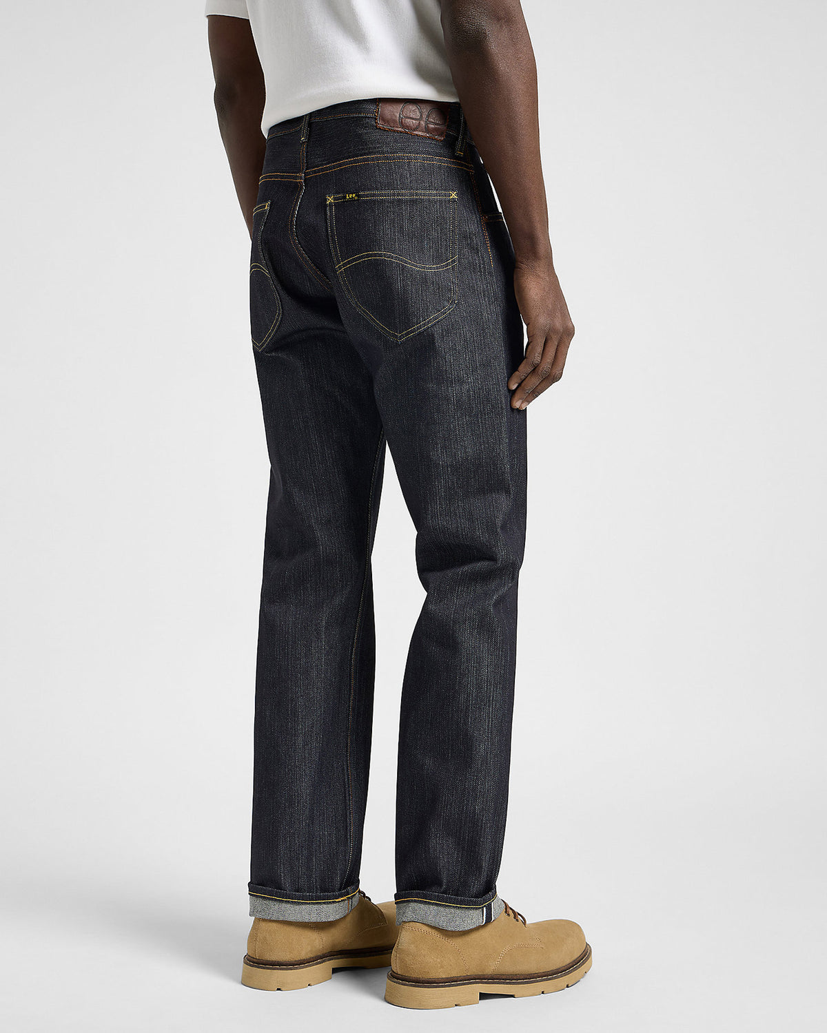 Lee 101 Z Made In Japan Regular Fit Kaihara Recycled Cotton 14.75oz Selvedge Mens Jeans - Dry | Lee Jeans | JEANSTORE