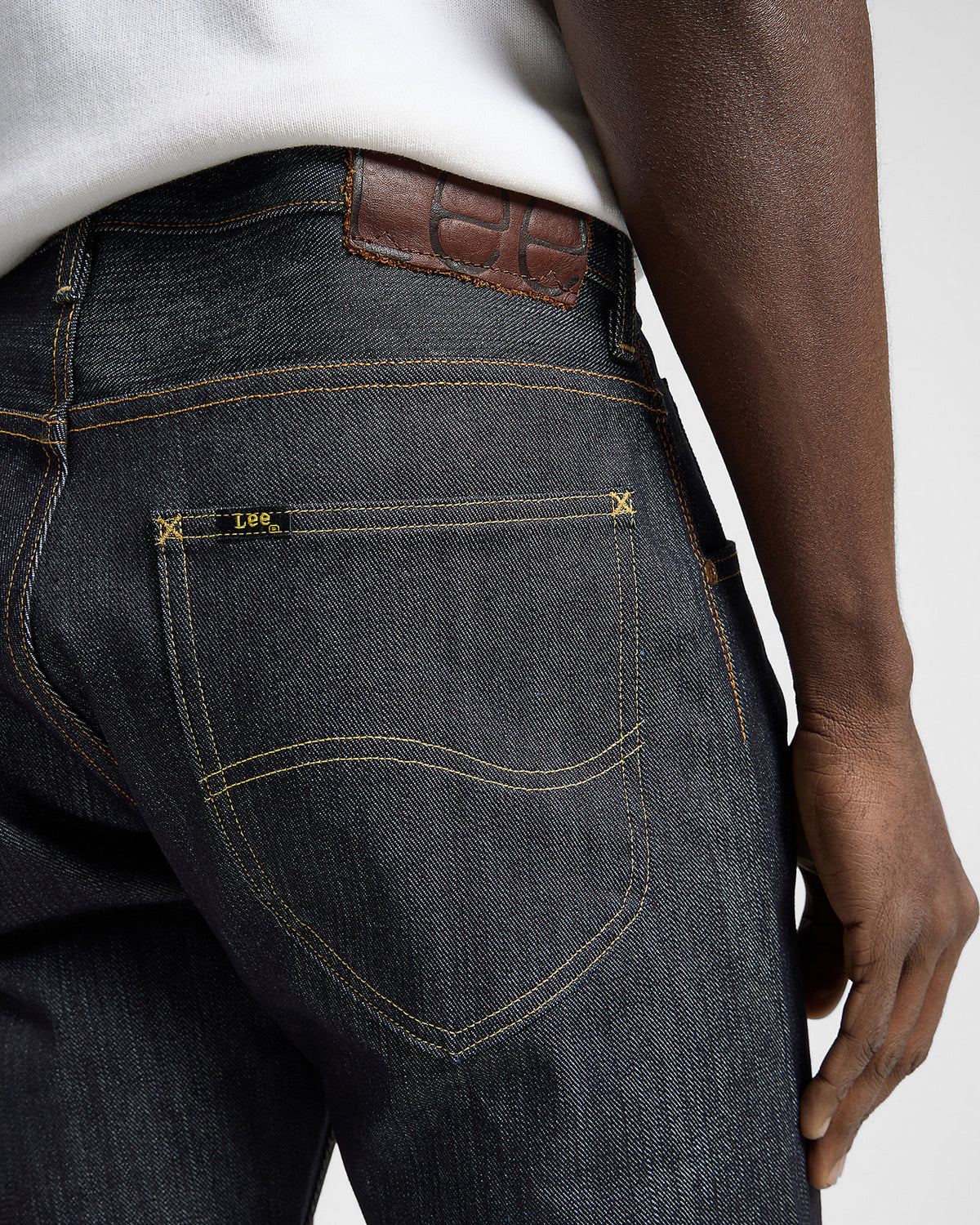 Lee 101 Z Made In Japan Regular Fit Kaihara Recycled Cotton 14.75oz Selvedge Mens Jeans - Dry | Lee Jeans | JEANSTORE