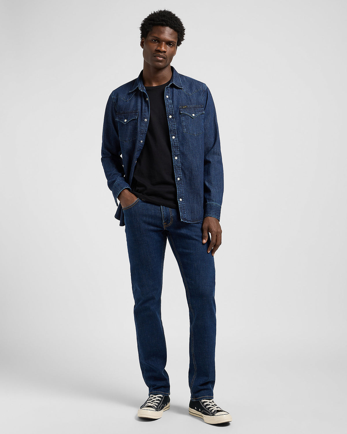 Lee Daren Zip Fly Regular Fit Mens Jeans - Dark Ocean | Lee Jeans | JEANSTORE