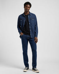 Lee Daren Zip Fly Regular Fit Mens Jeans - Dark Ocean | Lee Jeans | JEANSTORE