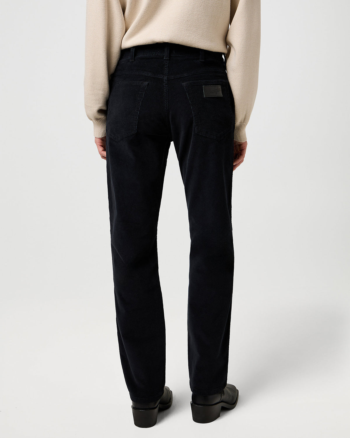 Wrangler Texas Stretch Authentic Straight Mens Cords - Black | Wrangler Cords | JEANSTORE