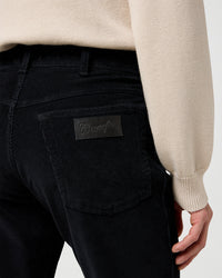 Wrangler Texas Stretch Authentic Straight Mens Cords - Black | Wrangler Cords | JEANSTORE