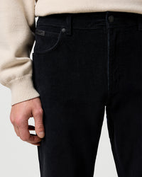 Wrangler Texas Stretch Authentic Straight Mens Cords - Black | Wrangler Cords | JEANSTORE