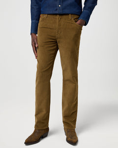 Wrangler Texas Stretch Authentic Straight Mens Cords - Kangaroo