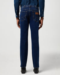 Wrangler Texas 'Free To Stretch' Authentic Straight Mens Jeans - Rustic Navy | Wrangler Jeans | JEANSTORE