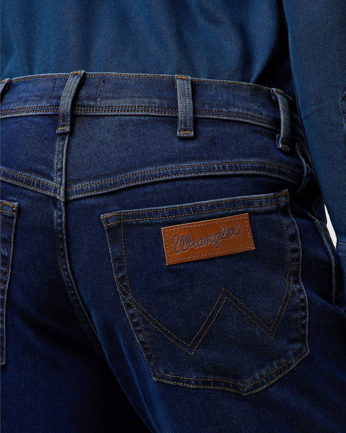 Wrangler Texas 'Free To Stretch' Authentic Straight Mens Jeans - Rustic Navy | Wrangler Jeans | JEANSTORE