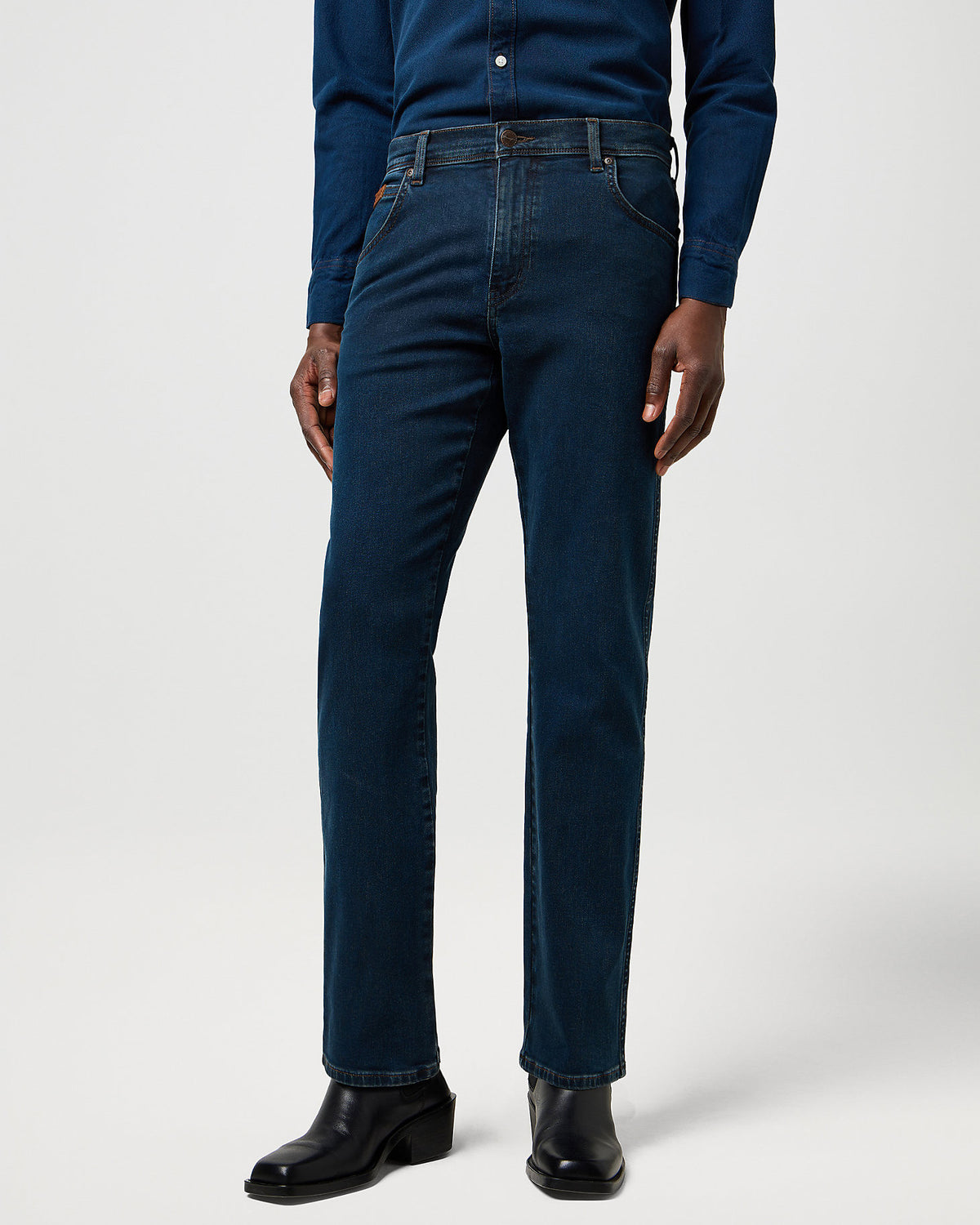 Wrangler Texas Stretch Authentic Straight Mens Jeans - Blue Oxide | Wrangler Jeans | JEANSTORE