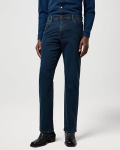 Wrangler Texas Stretch Authentic Straight Mens Jeans - Blue Oxide