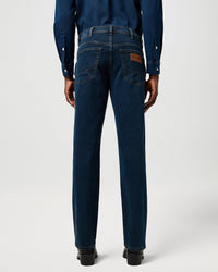 Wrangler Texas Stretch Authentic Straight Mens Jeans - Blue Oxide | Wrangler Jeans | JEANSTORE