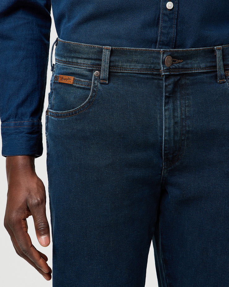 Wrangler Texas Stretch Authentic Straight Mens Jeans - Blue Oxide | Wrangler Jeans | JEANSTORE