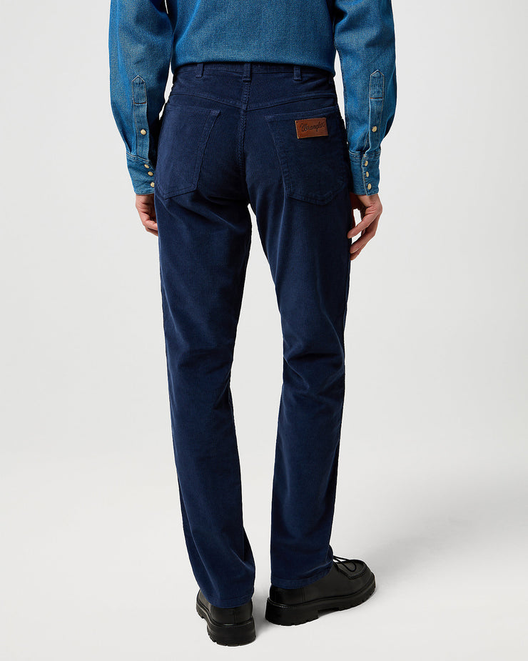 Wrangler Texas SLIM Mens Cords - Mood Indigo