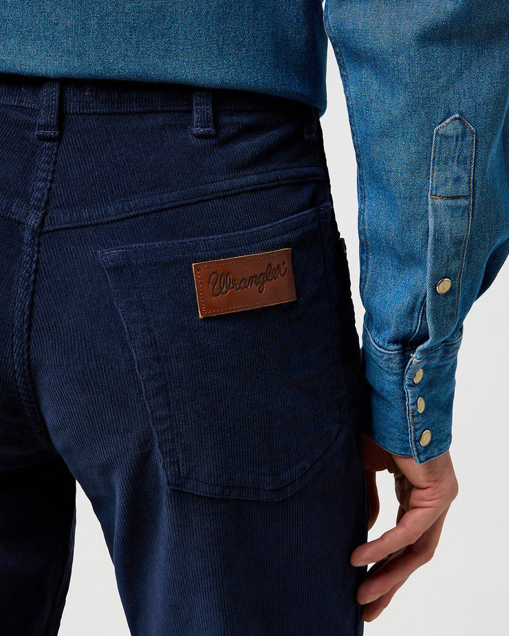 Wrangler Texas SLIM Mens Cords - Mood Indigo