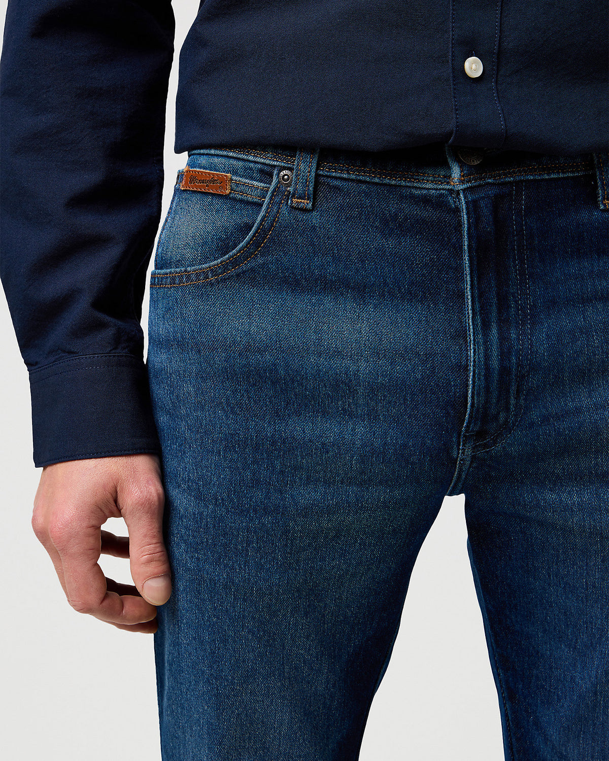 Wrangler Texas SLIM 'Epic Soft' Mens Jeans - Fog | Wrangler Jeans | JEANSTORE