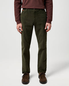 Wrangler Texas SLIM Mens Cords - Forest Night