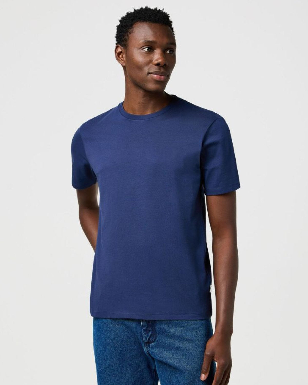 Wrangler 3-Pack Tees - White / Olive / Navy - S