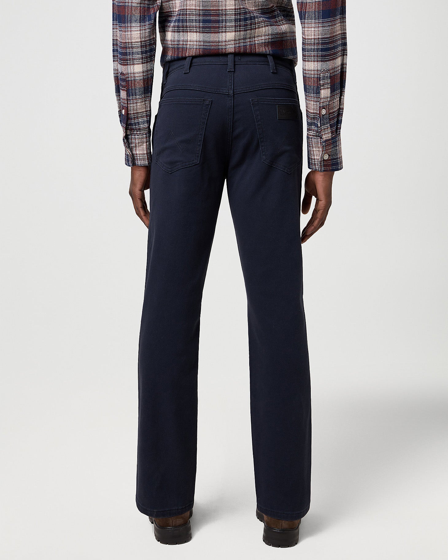 Wrangler Texas Stretch Authentic Straight Cotton Twill Trousers - Dark ...
