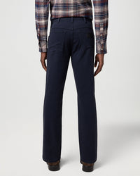 Wrangler Texas Stretch Authentic Straight Cotton Twill Trousers - Dark Navy | Wrangler Chinos & Non-Denim Pants | JEANSTORE